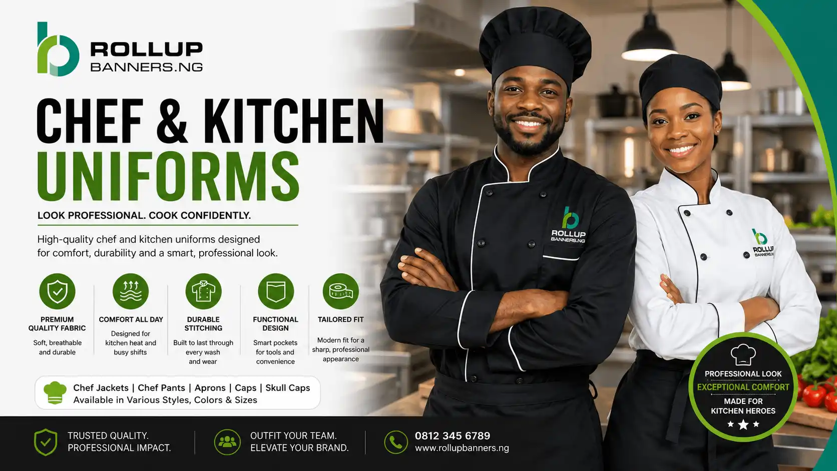 Chef and Kitchen Uniforms 1