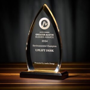Crystal Glass Award Plaque