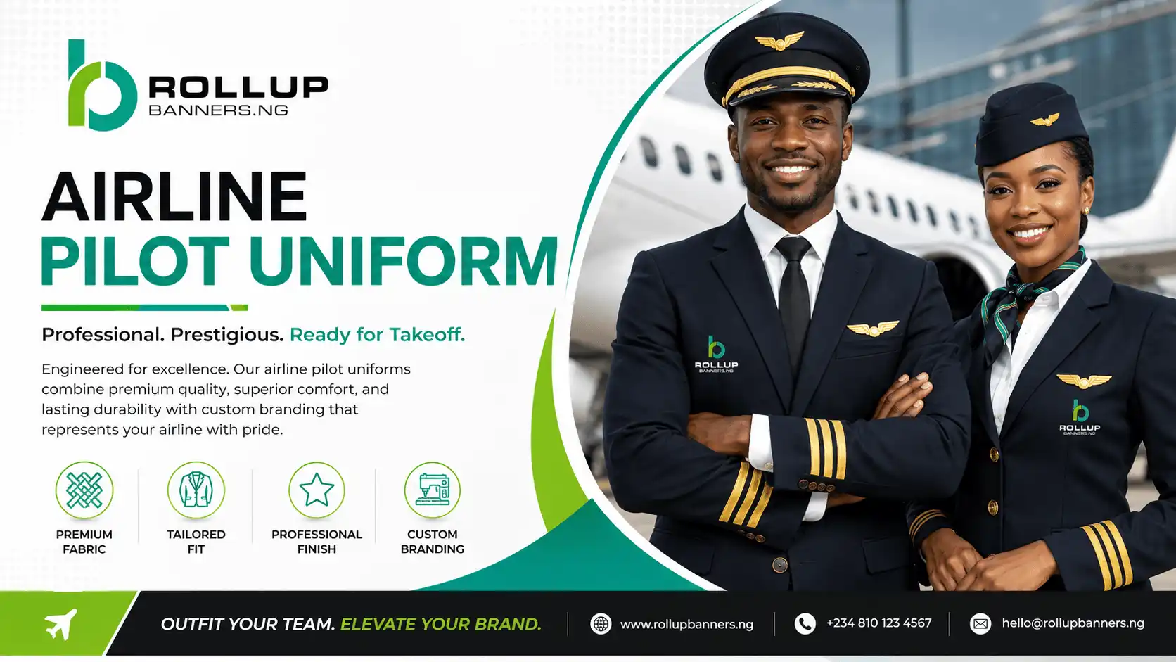 Custom Airline Pilot Uniforms in Nigeria