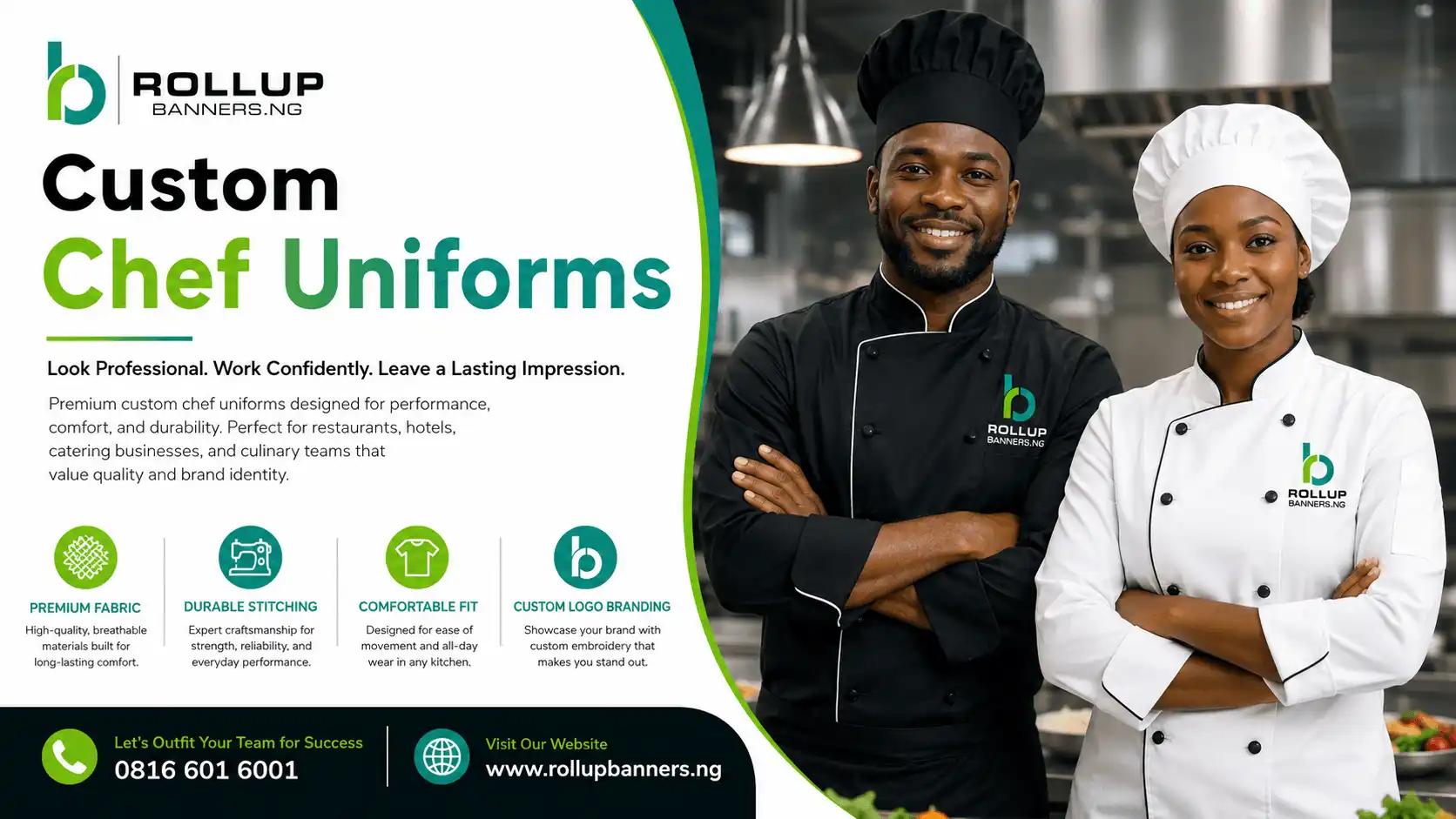 Custom Chef Uniforms in Nigeria
