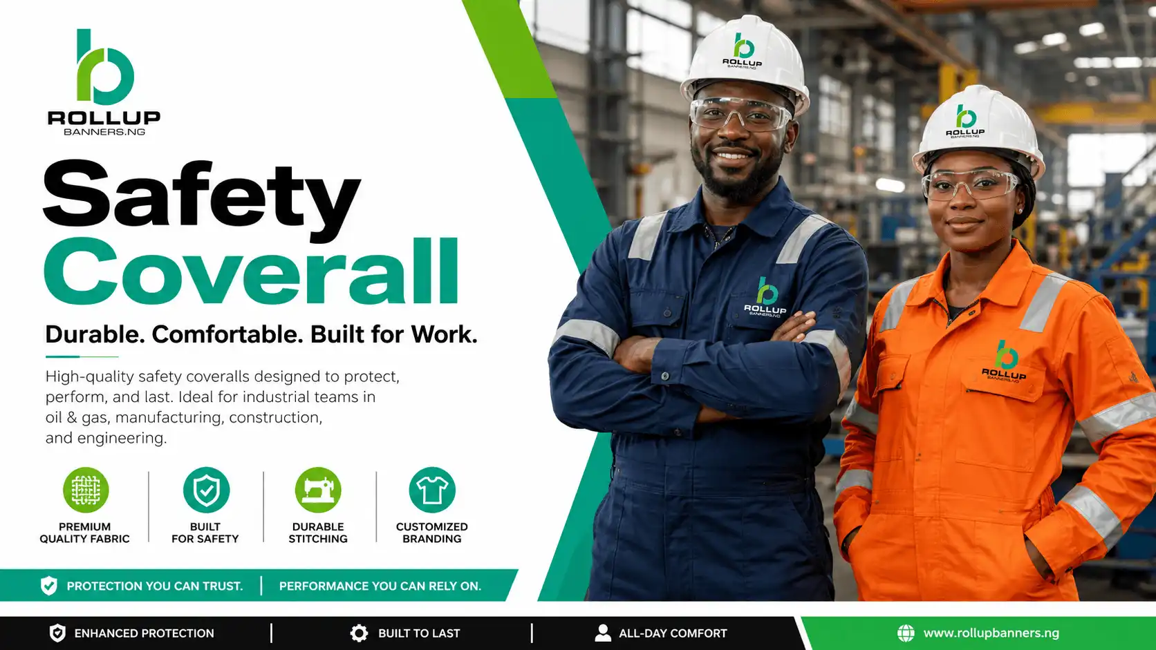 Custom Safety Coveralls in Nigeria 