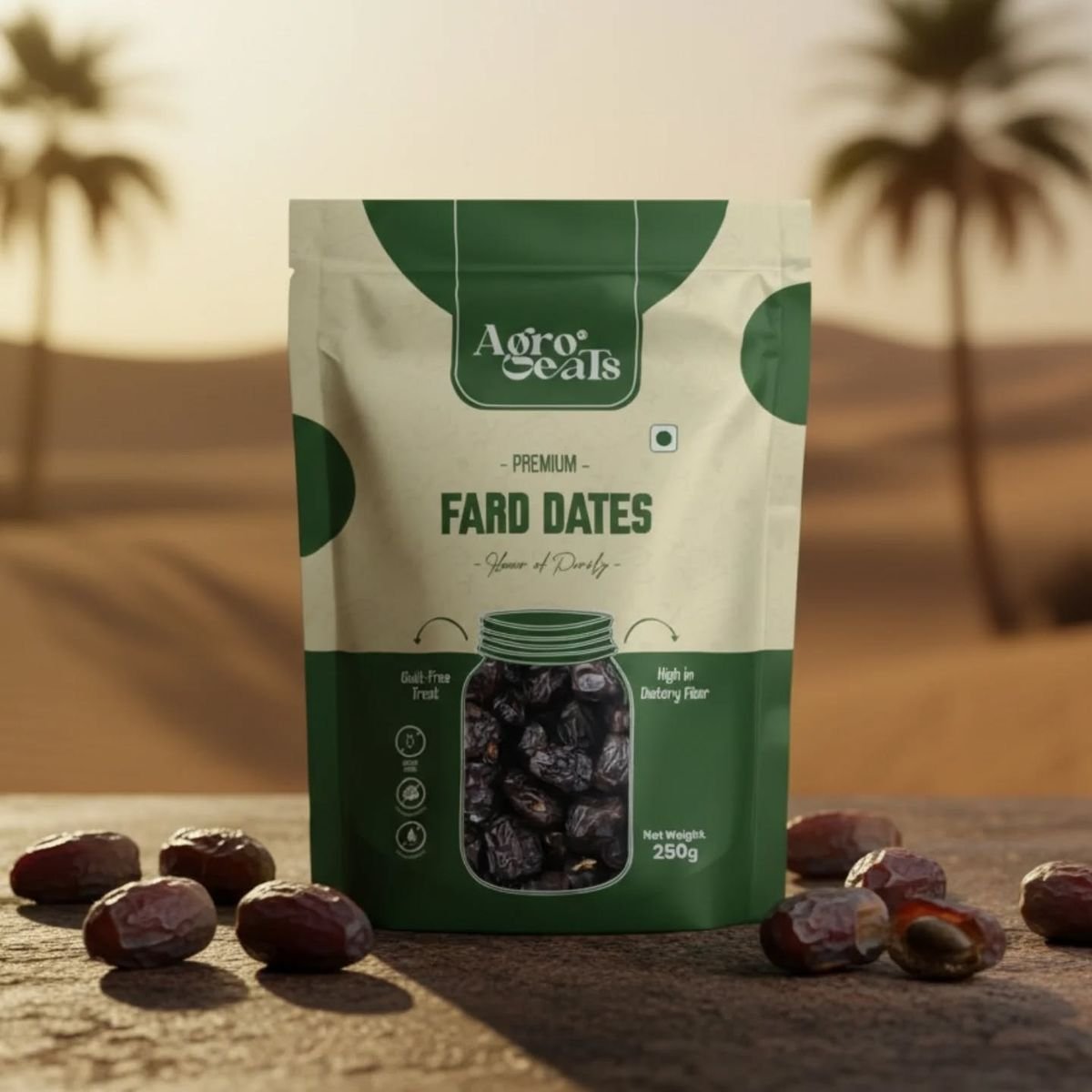Dates Powder Packaging Pouch Design Printing