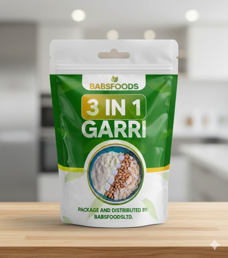 Garri Ijebu Packaging Pouch Design & Printing