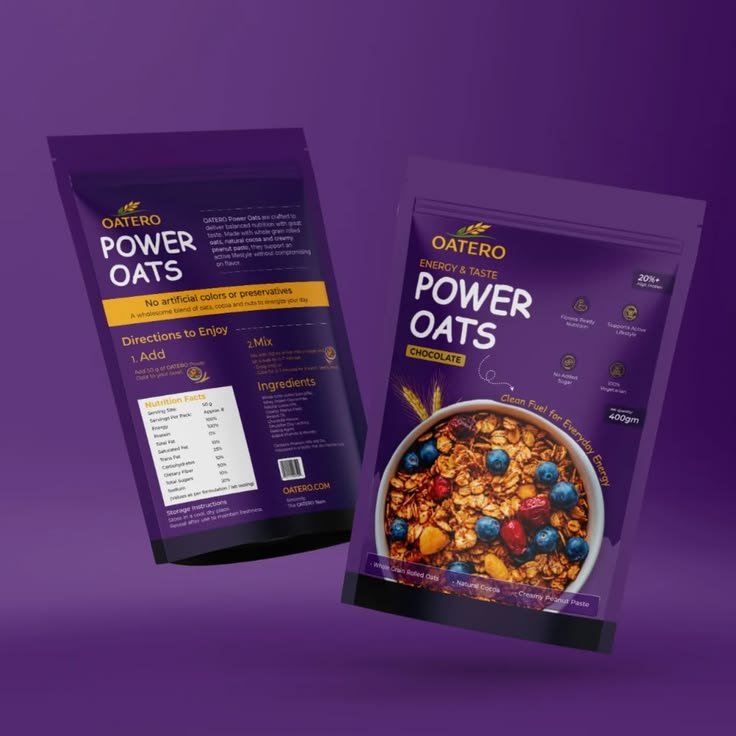 Granola Packaging Pouch Design and Printing