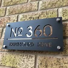 House Number Sign