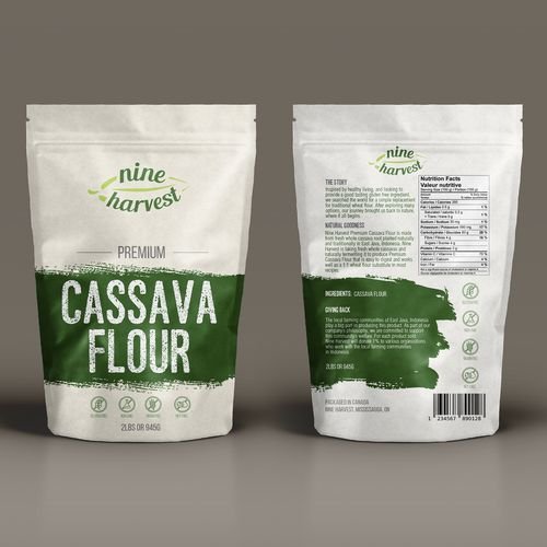 Plantain Flour Packaging Pouch Design and Printing