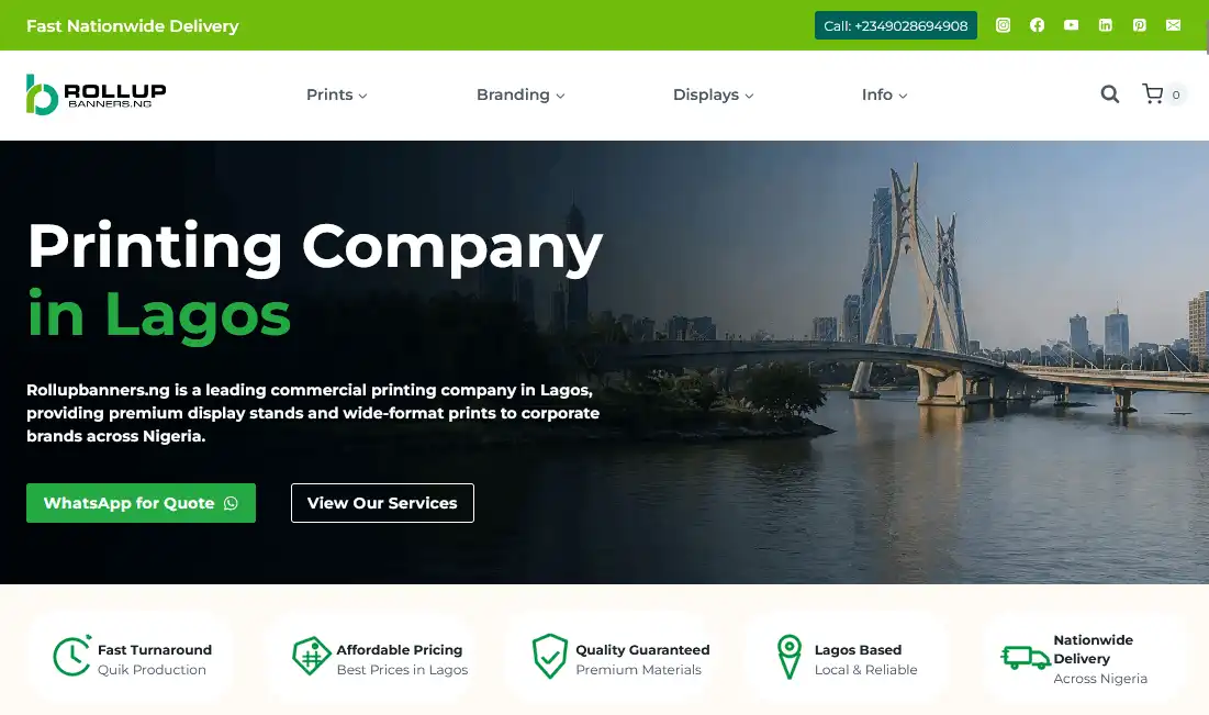 Printing company in Lagos, Nigeria